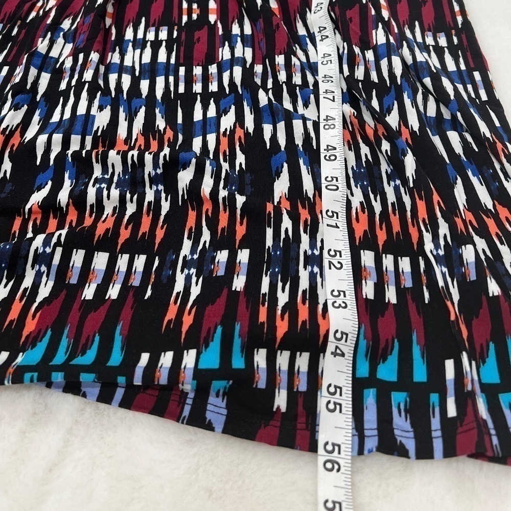 NWT Tart Maternity Chloe Maternity Maxi Dress IKAT Geometric Blue Multi MSRP$176 - Picture 4 of 5